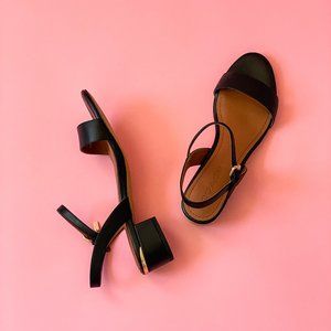 Coach Black Heeled Ida Sandal Size 8.5